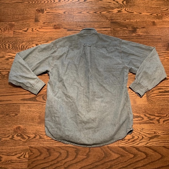 Mark Alexander Womans Casual Button Down Denim L/S Shirt, Size Large - Picture 4 of 7